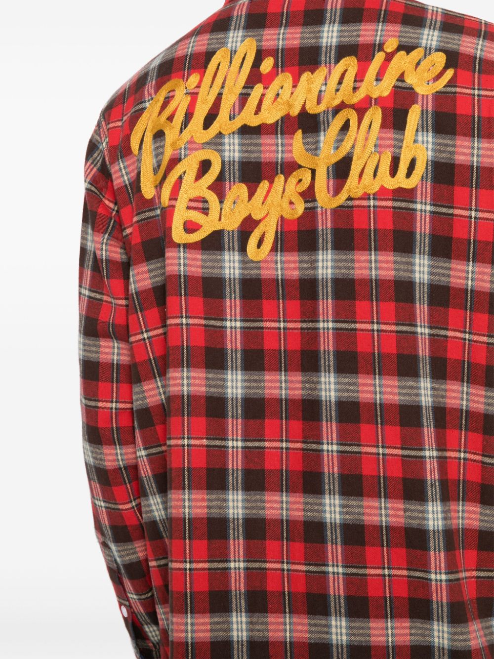 Logo-Print Check Shirt