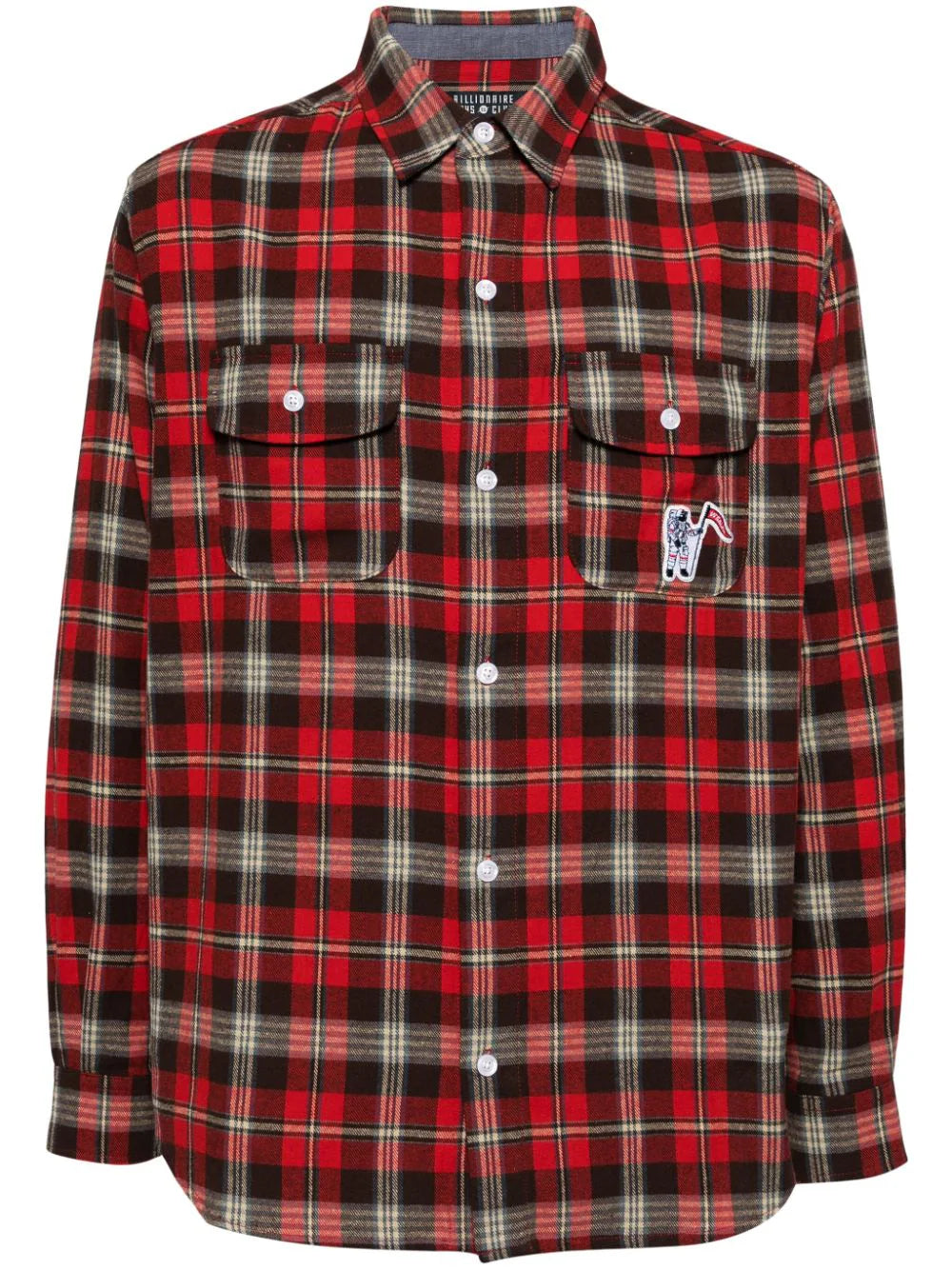 Logo-Print Check Shirt