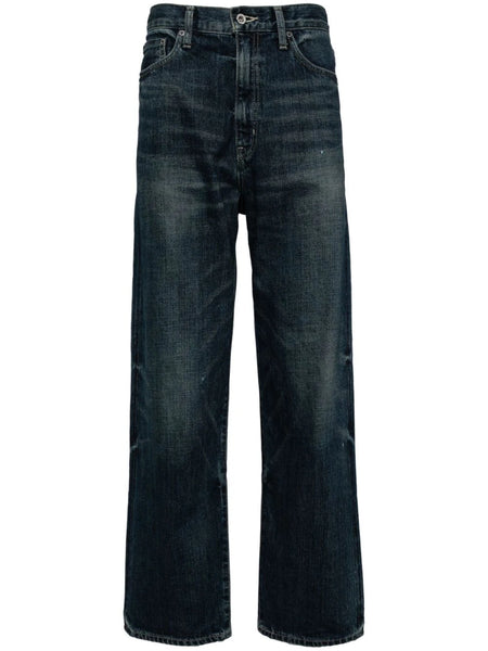 Straight-Leg Denim Jeans