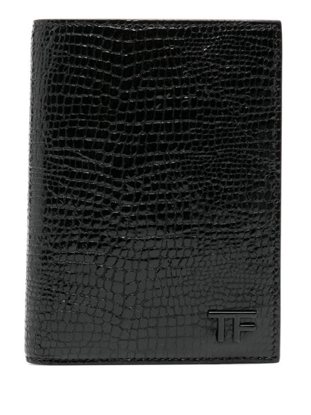 Embossed Lizard-Skin Effect Cardholder