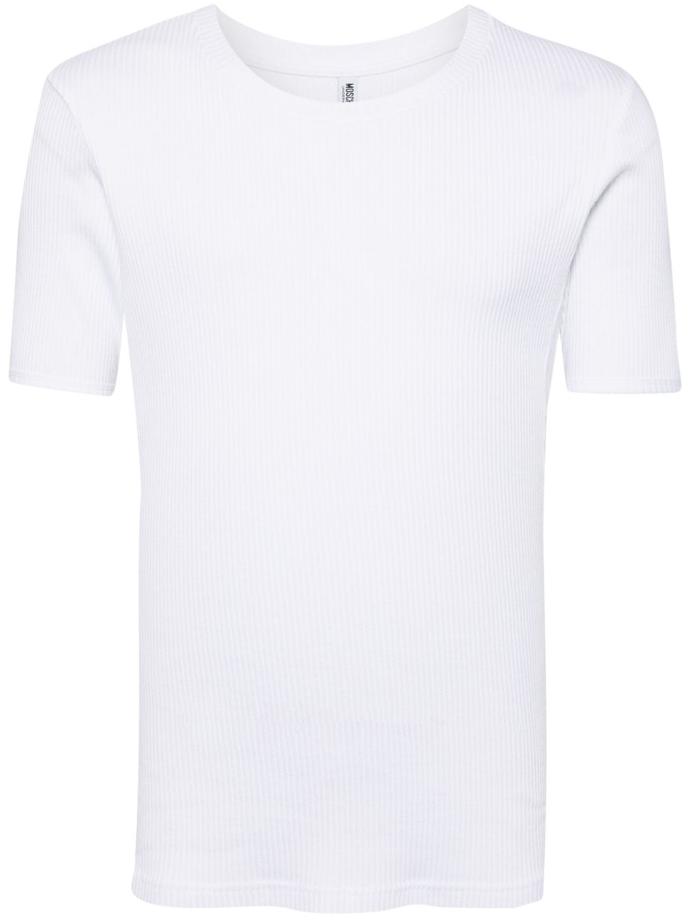 Logo-Tape Ribbed T-Shirt