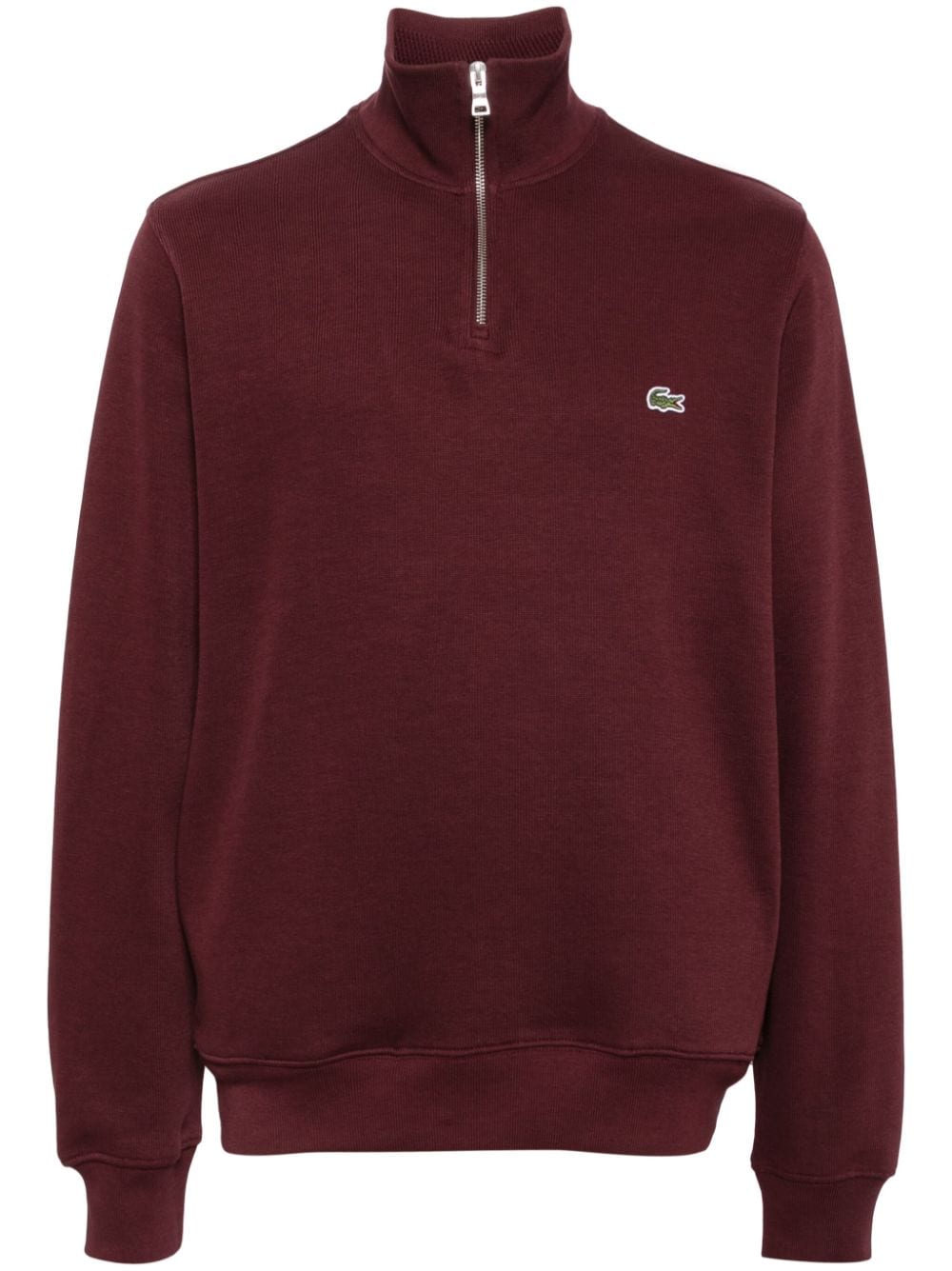 Zip-Up Mock Neck Sweatshirt