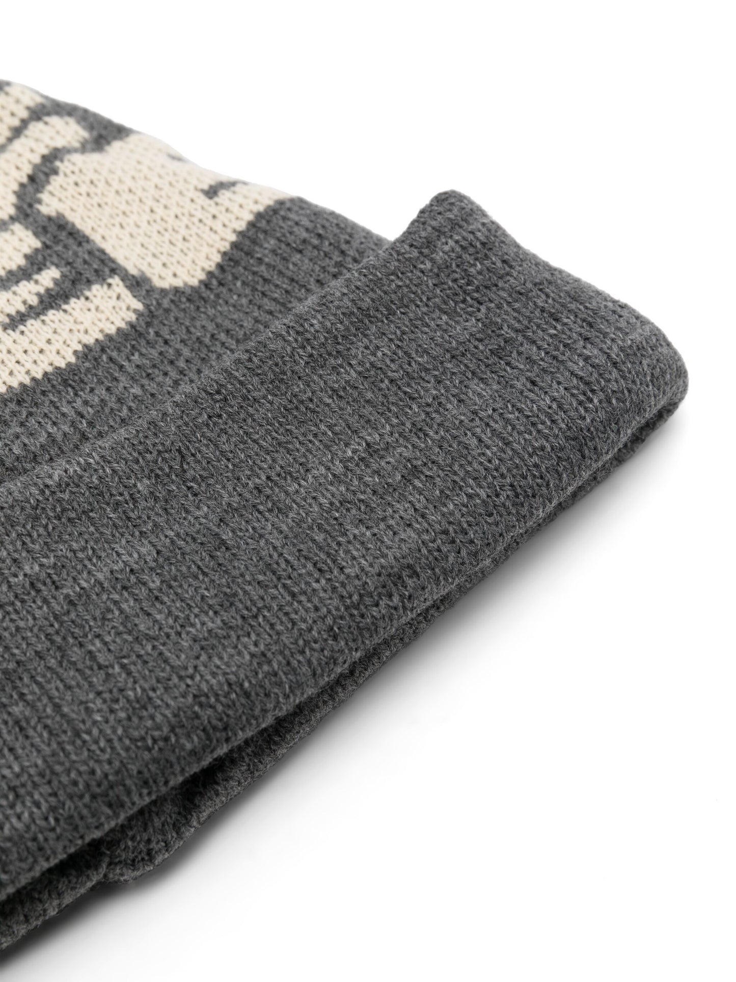 Intarsia-Knit Beanie Hat