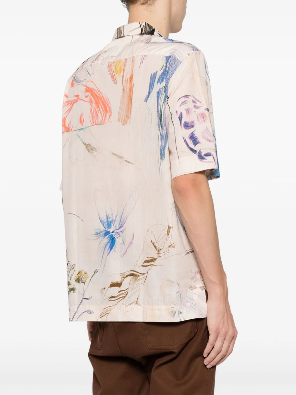 Sketchbook Print Cotton Shirt