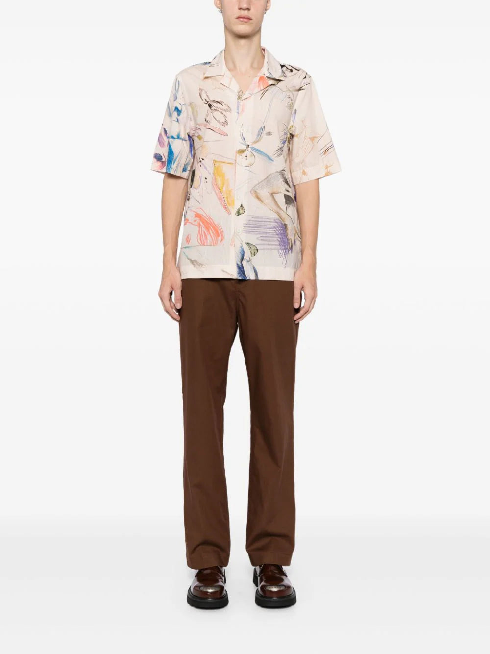 Sketchbook Print Cotton Shirt