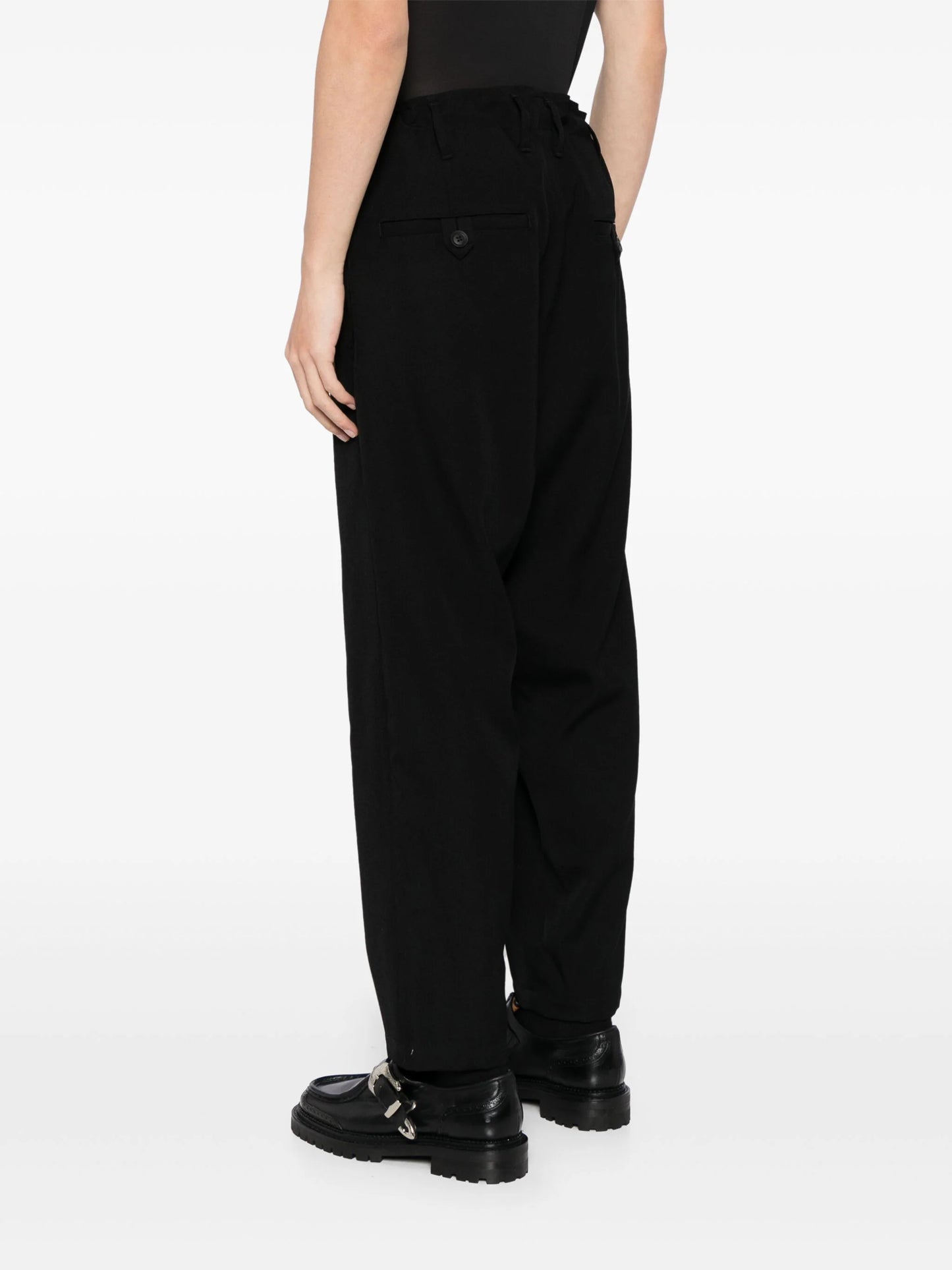 Wool Tapered Trousers