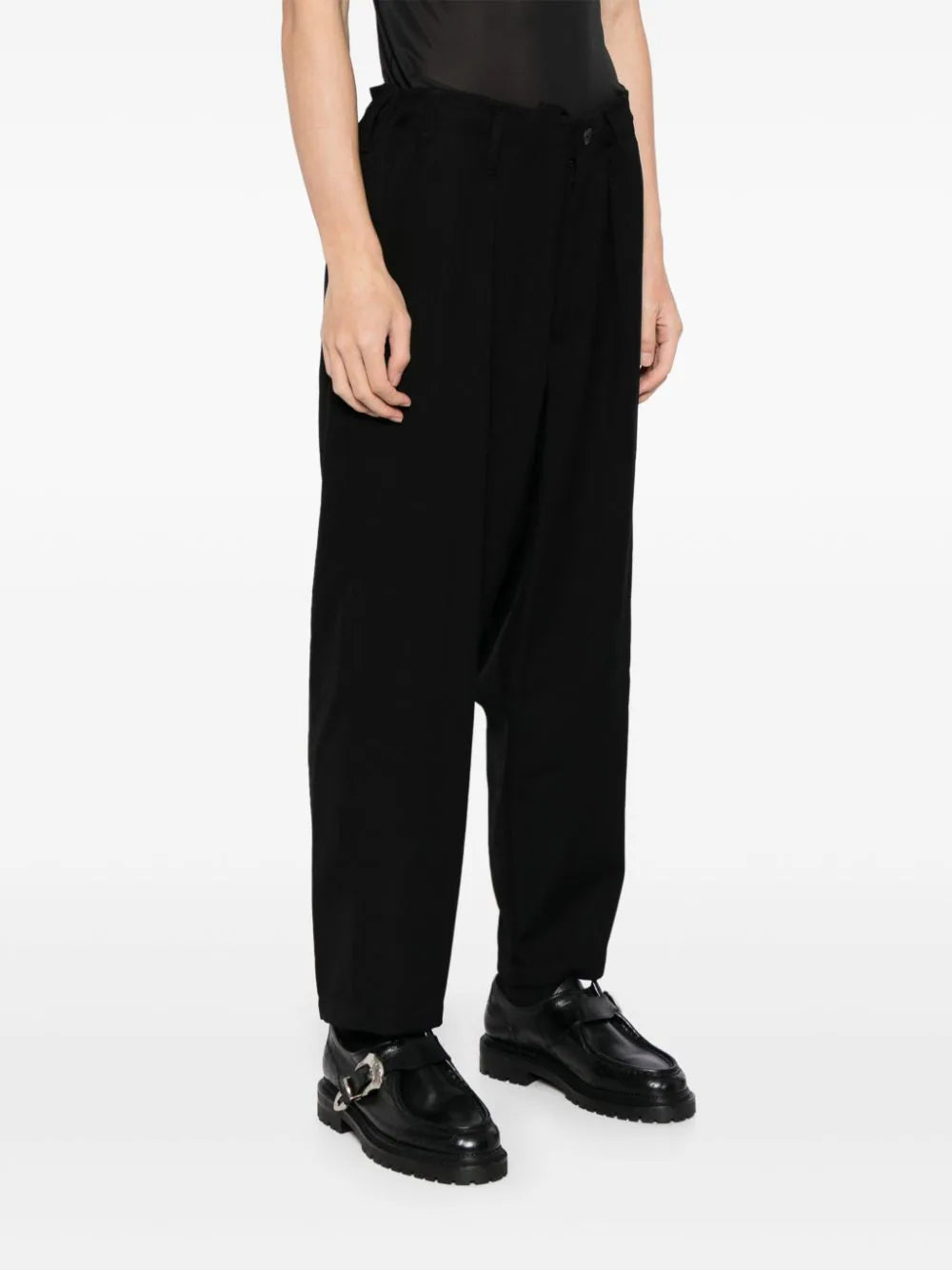 Wool Tapered Trousers