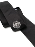 Logo-Embroidered Silk Tie