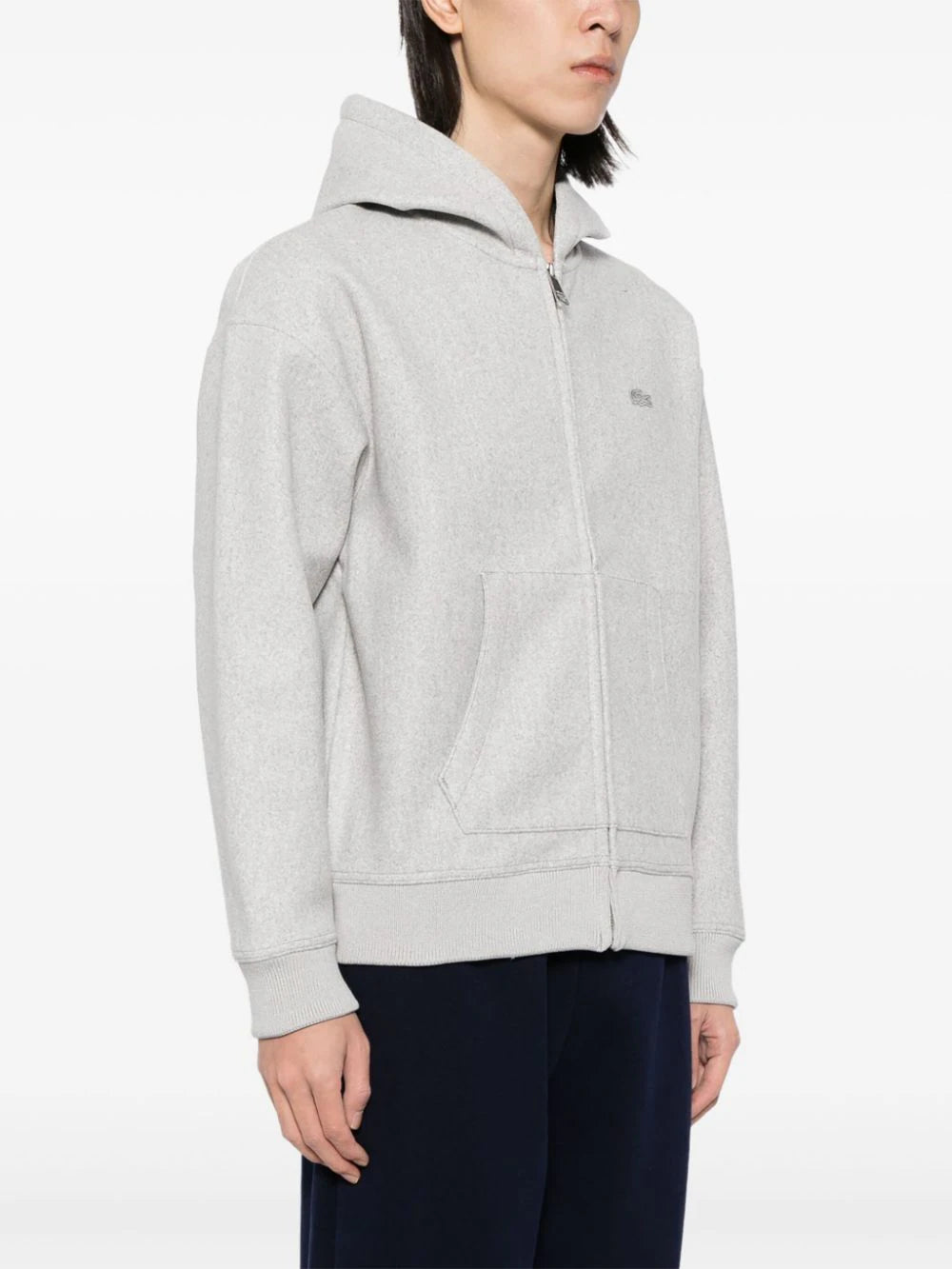 Loose Fit Zip-Up Hooded Jacket