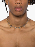 Spiked-Stud Chain Necklace