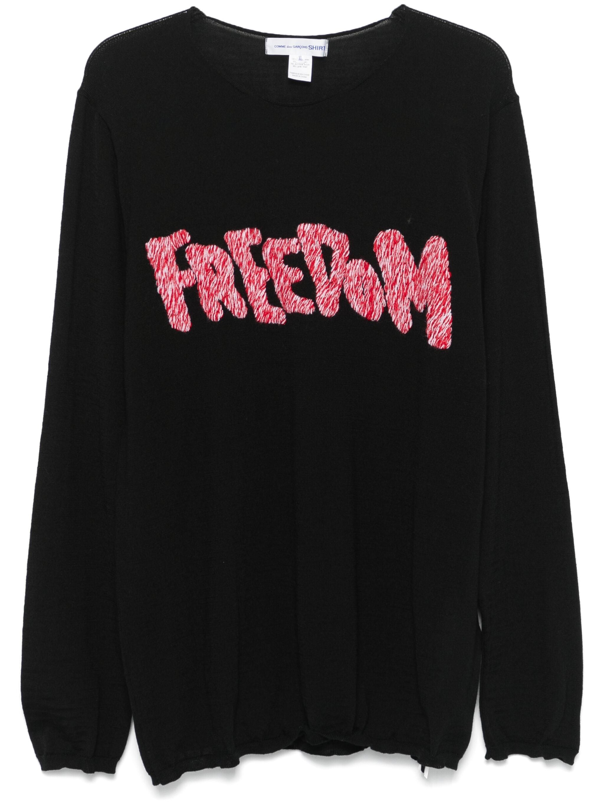 Freedom-Embroidered Sweater