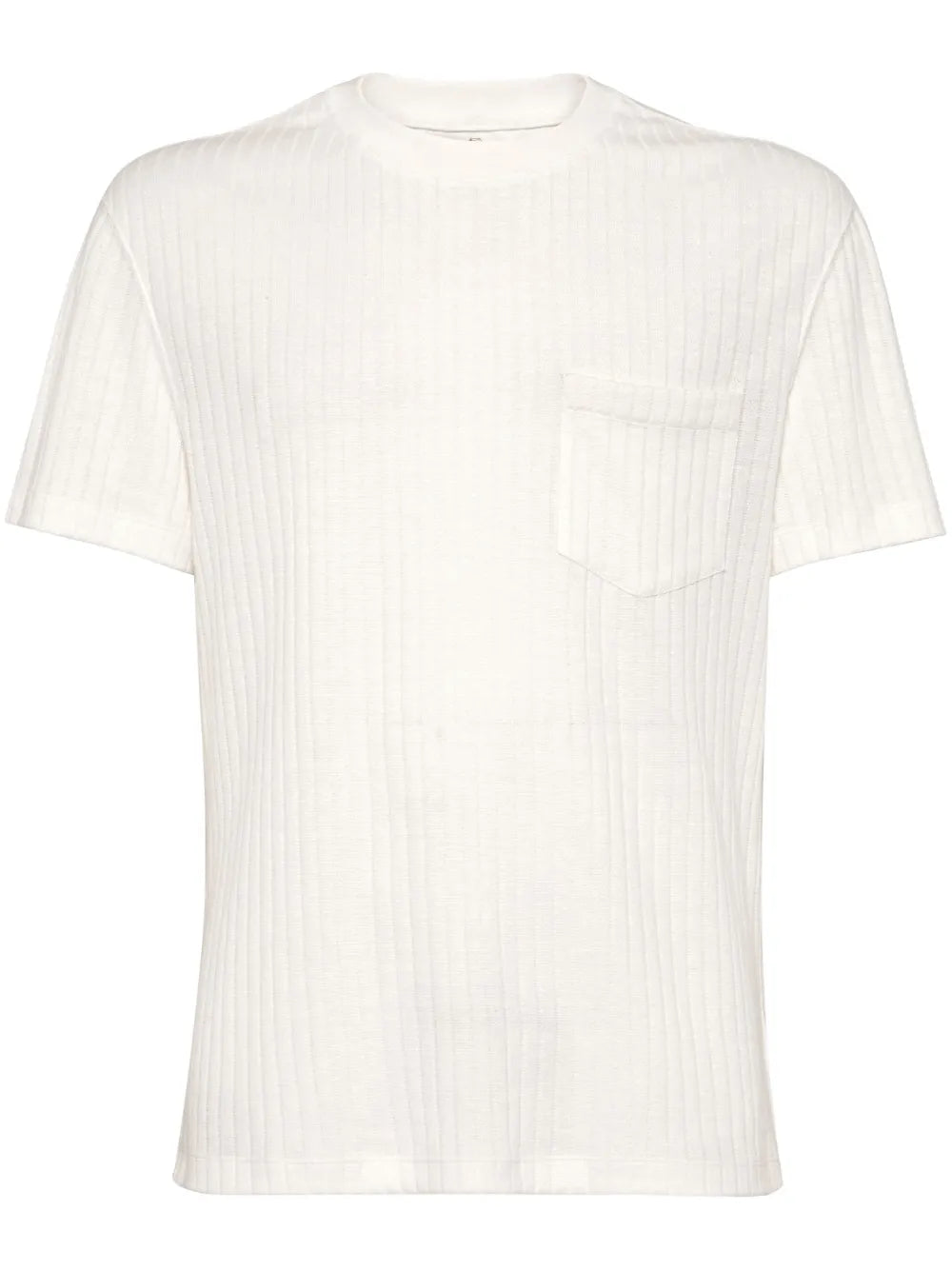 Ribbed Round-Neck T-Shirt