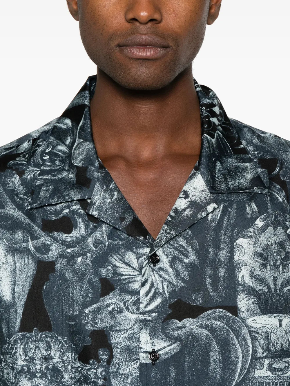 Hubert Objects-Print Silk Shirt