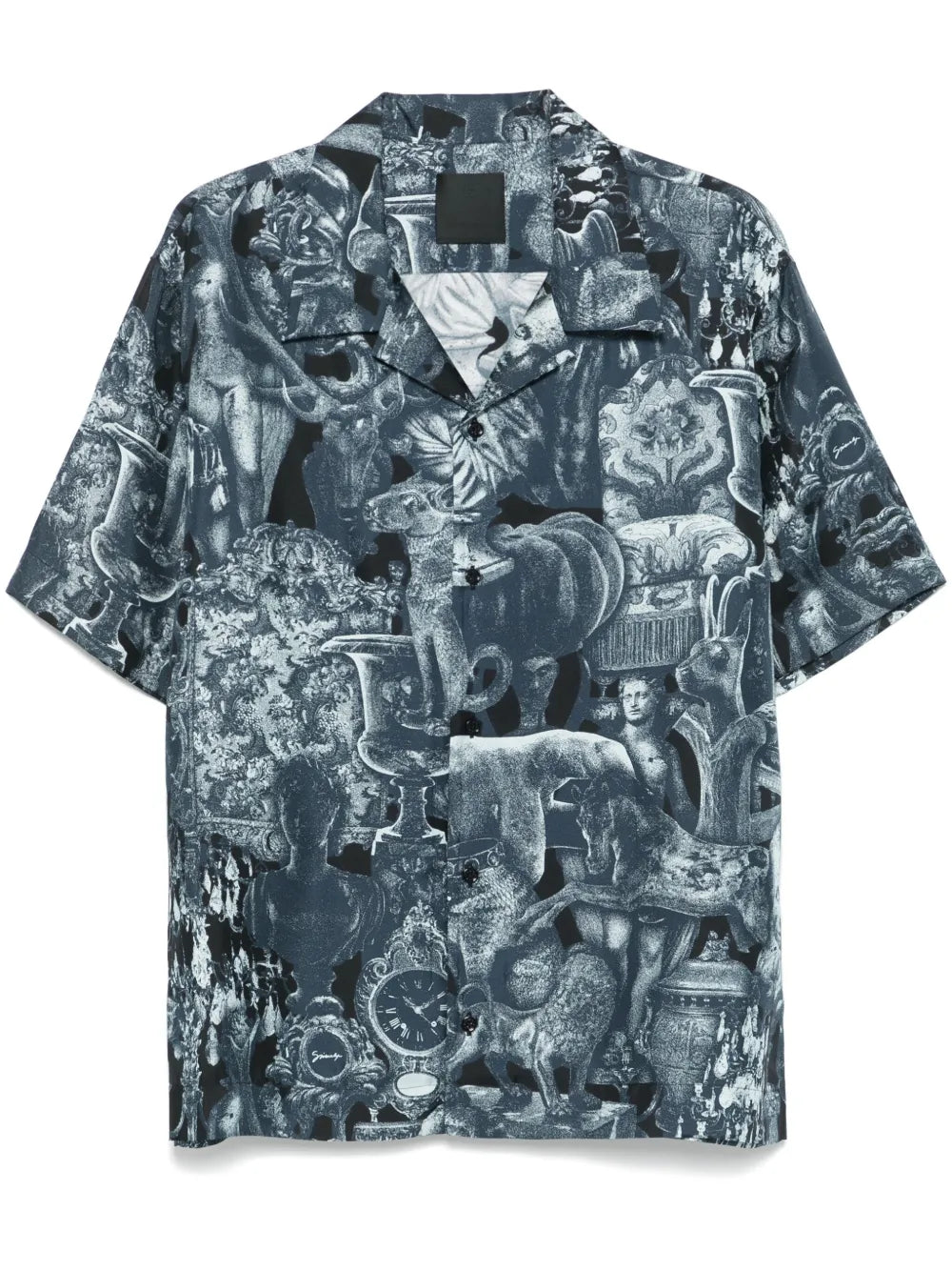 Hubert Objects-Print Silk Shirt