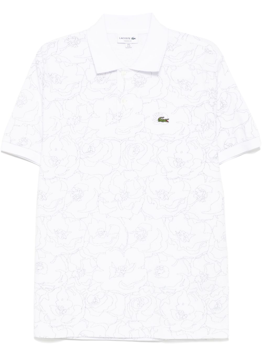 Flower Print L.12.12 Polo Shirt