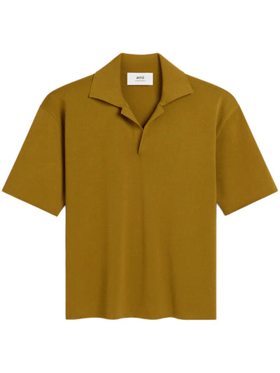 Fine-Knit Polo Shirt