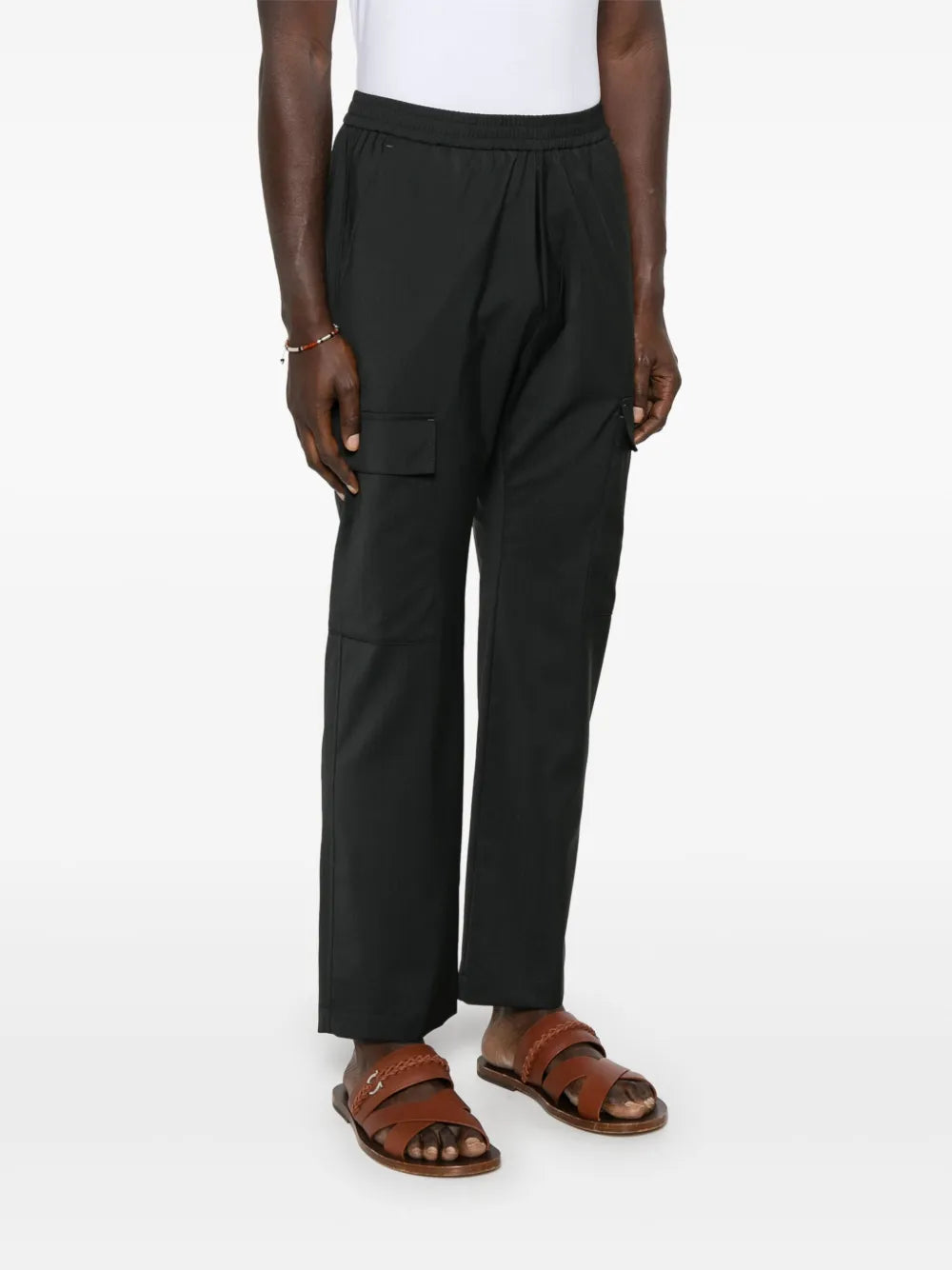 Virgin-Wool Track Trousers