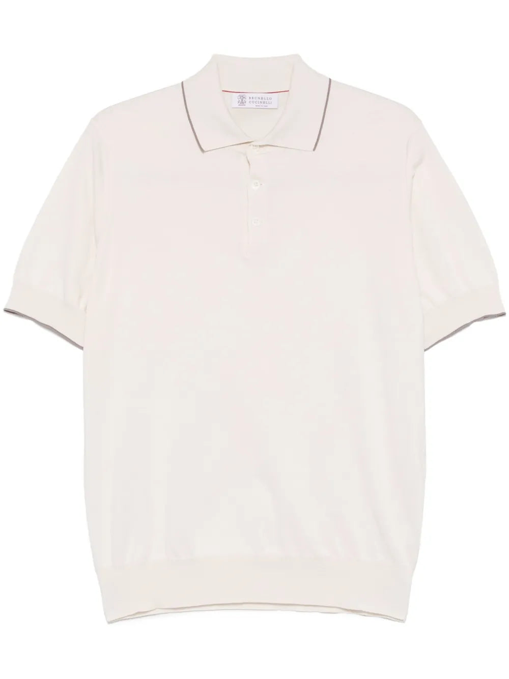 Contrasting-Trim Polo Shirt