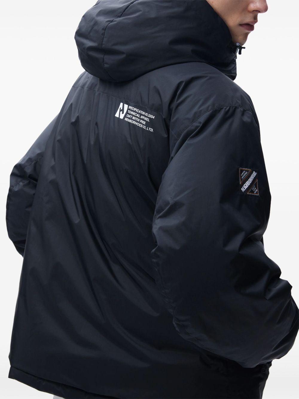 Logo-Print Padded Jacket