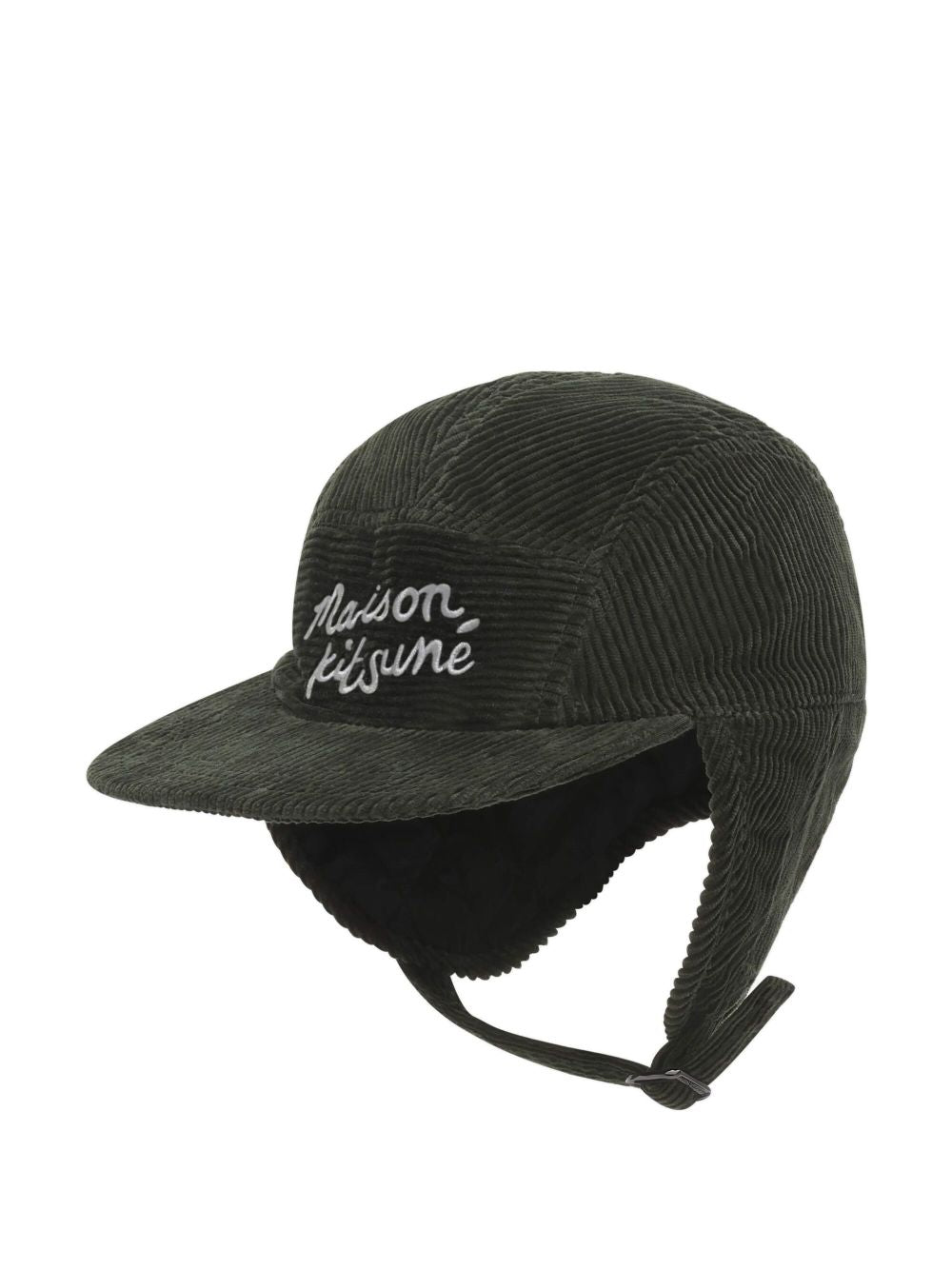 Logo-Embroidered Ear Flap Cap