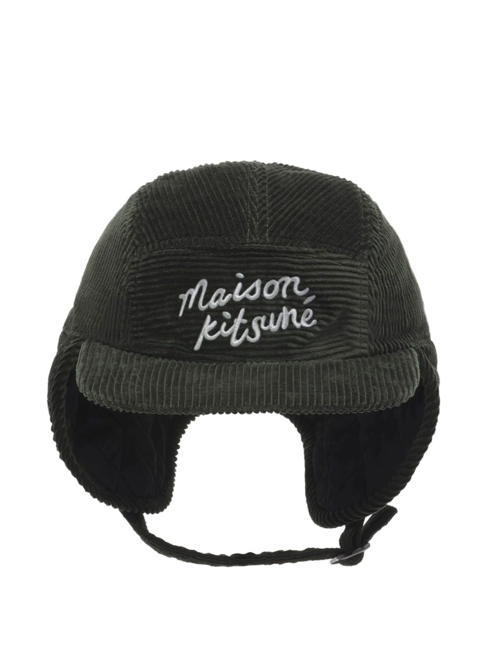 Logo-Embroidered Ear Flap Cap