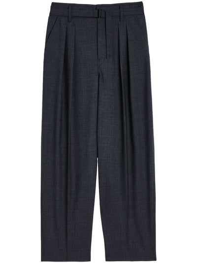 Belted Pleated Trousers