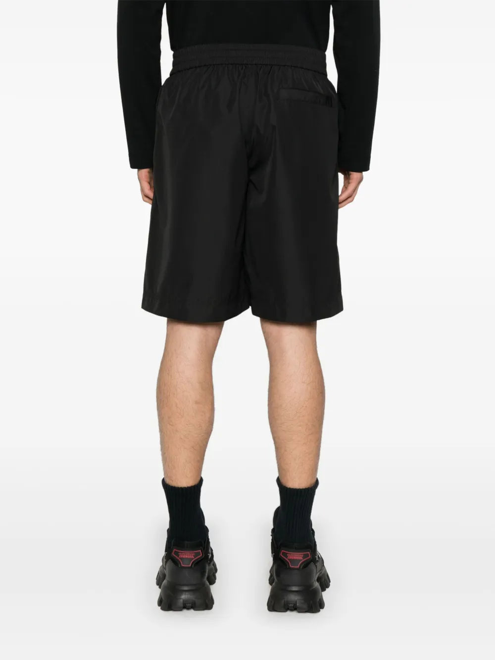 Elasticated-Waistband Shorts