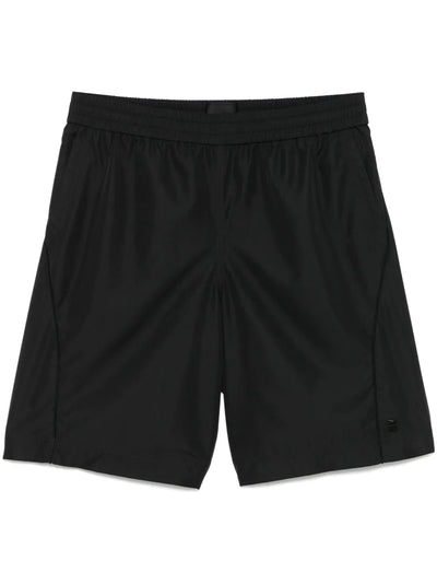 Elasticated-Waistband Shorts