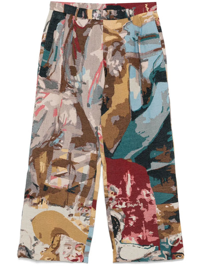 Jacquard-Paintings Trousers