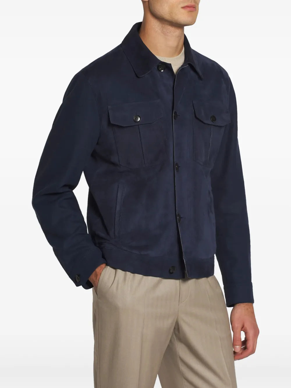 Cupro Shirt Jacket