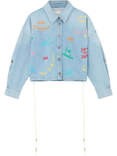 Word Bubble Denim Jacket