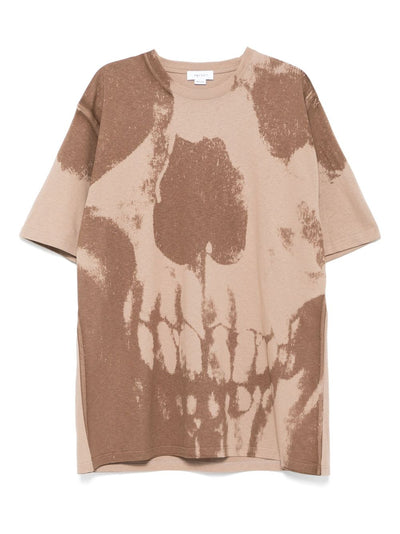 Exploded Skull Round Neck T-Shirt