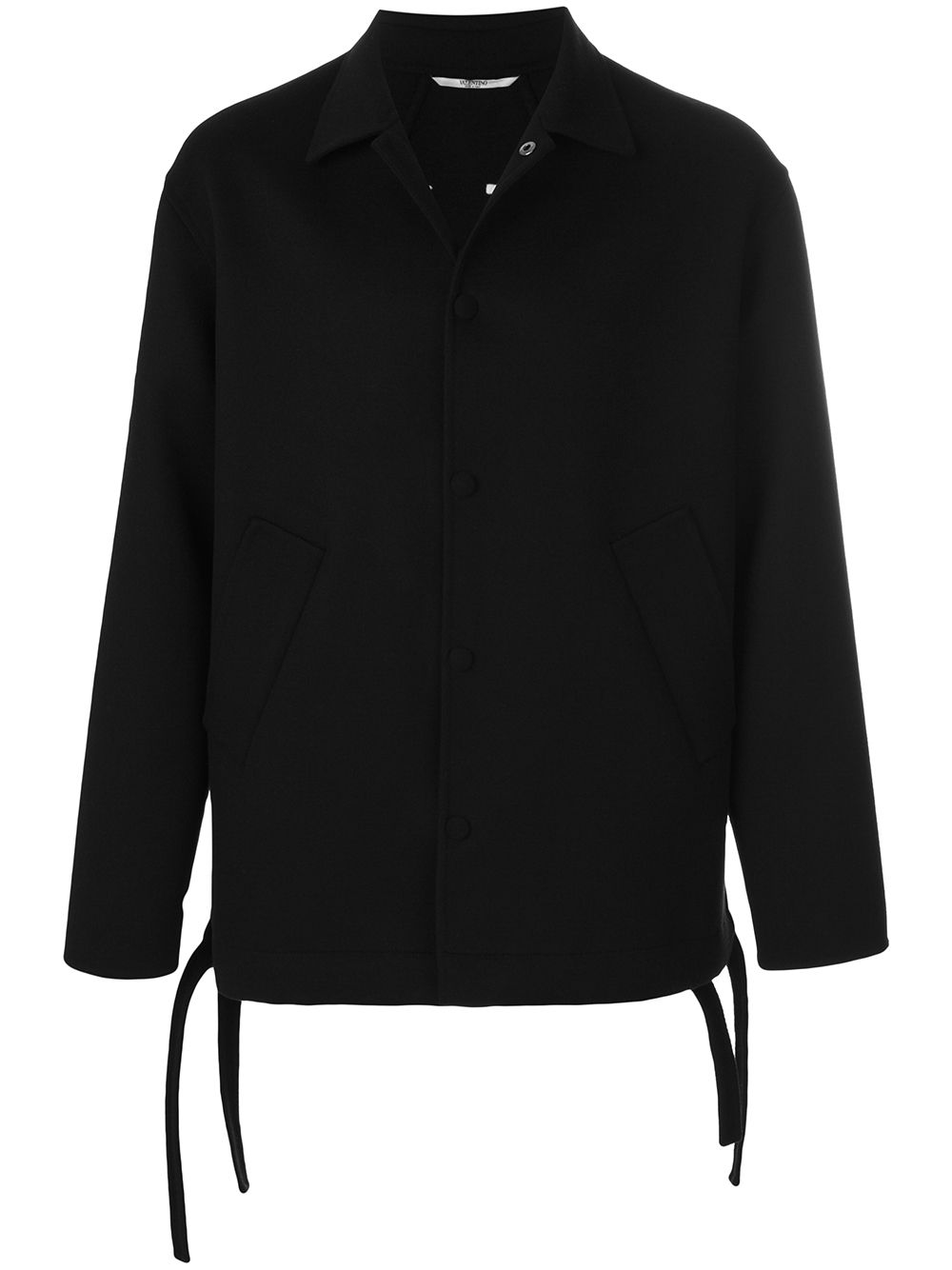 Wool Coach Jacket Black