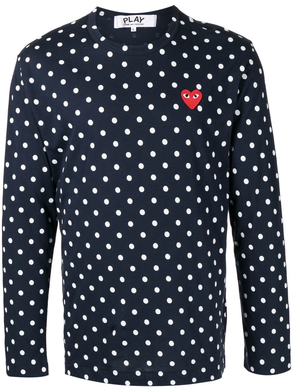 Polka-Dot Long-Sleeve T-Shirt