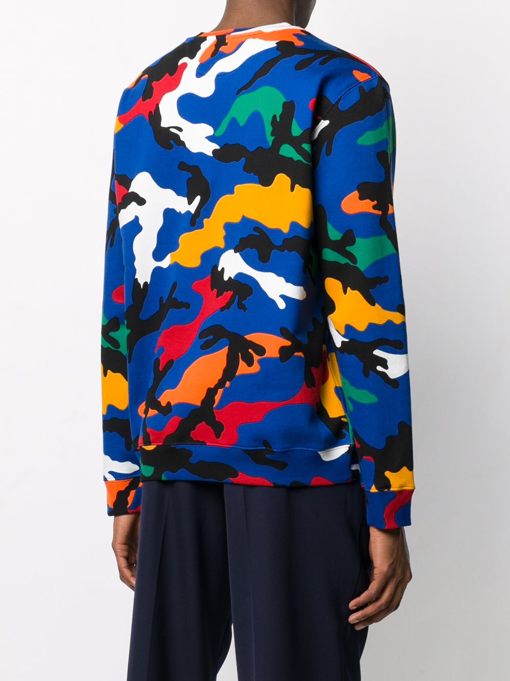 Camouflage Print Crewneck Sweatshirt