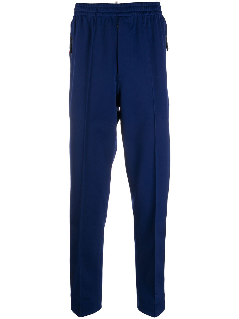 Tapered Piped-Trim Track Pants