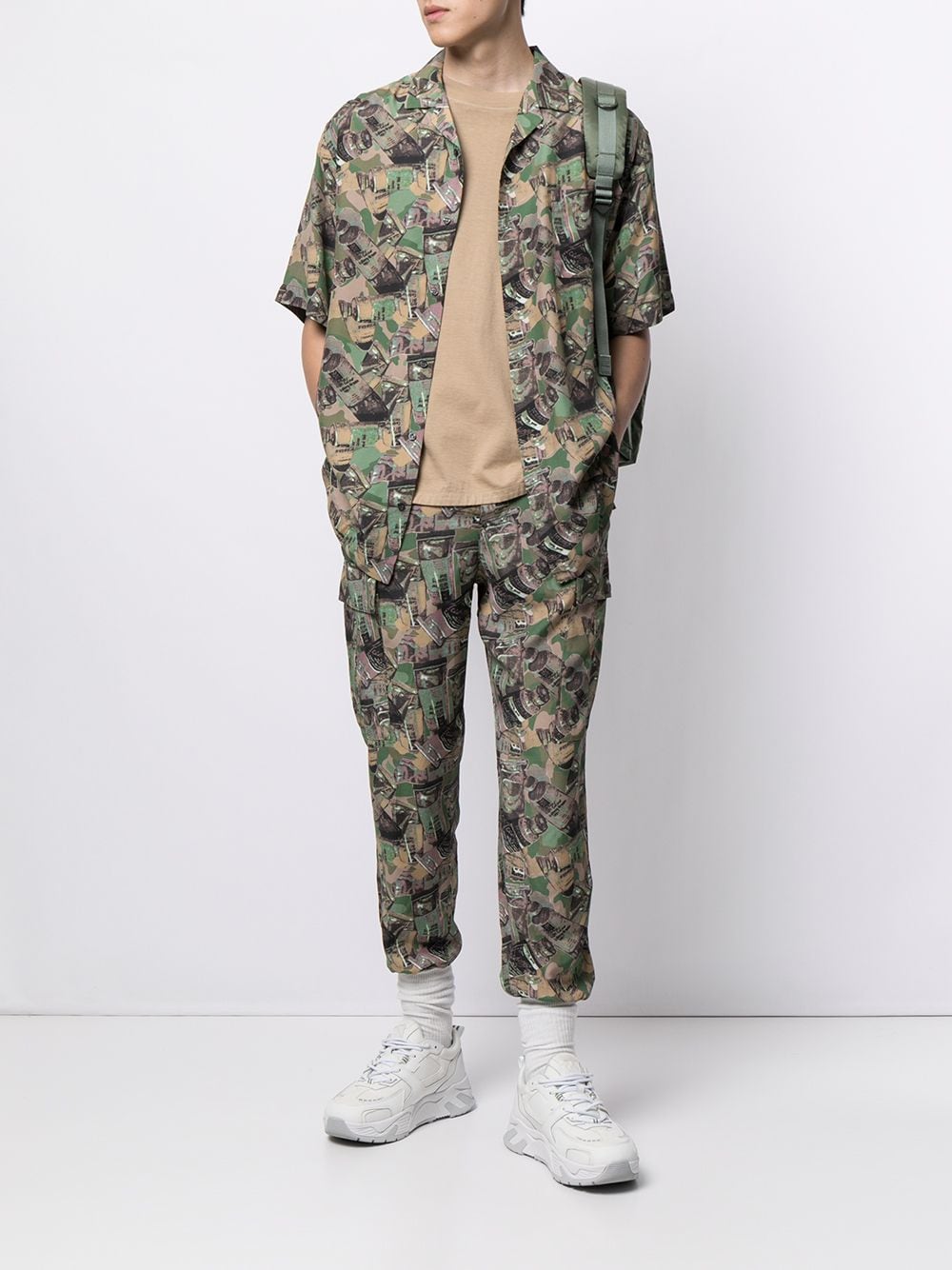 Graphic Camouflage-Print Track Pants