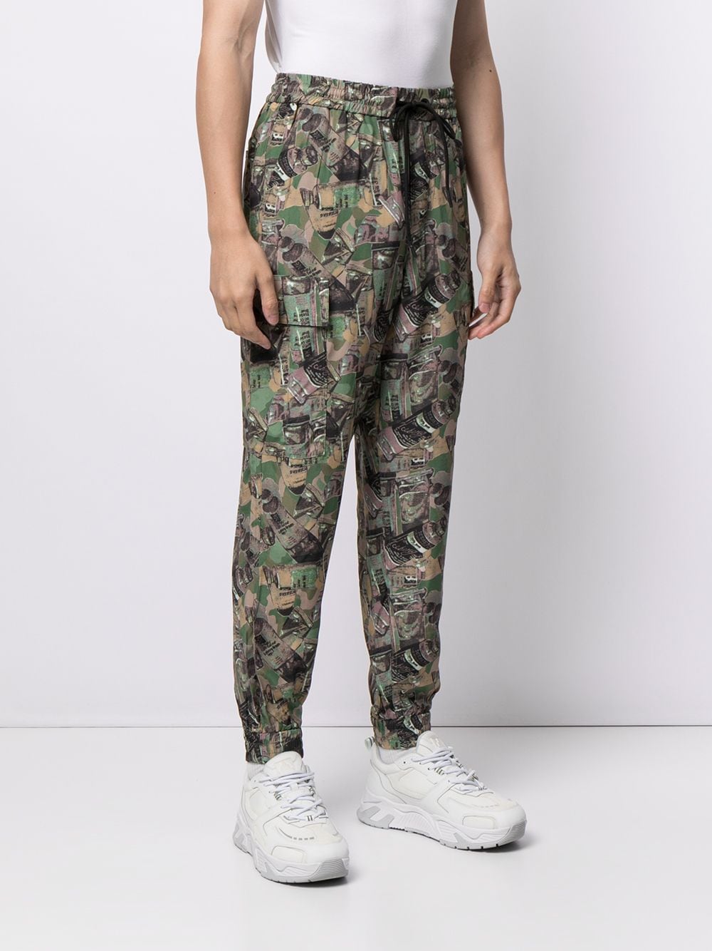 Graphic Camouflage-Print Track Pants