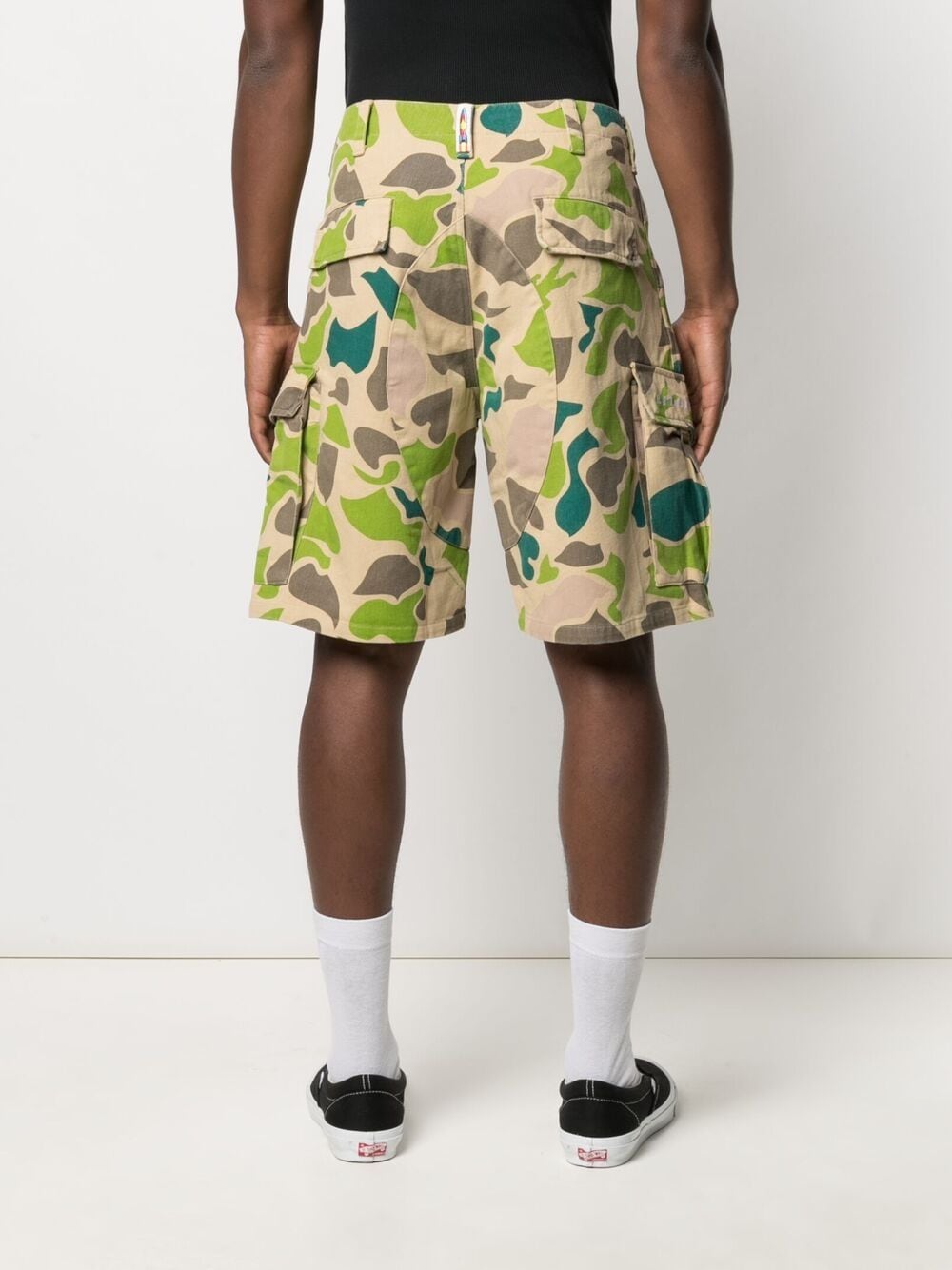 Camouflage-Print Cargo Shorts