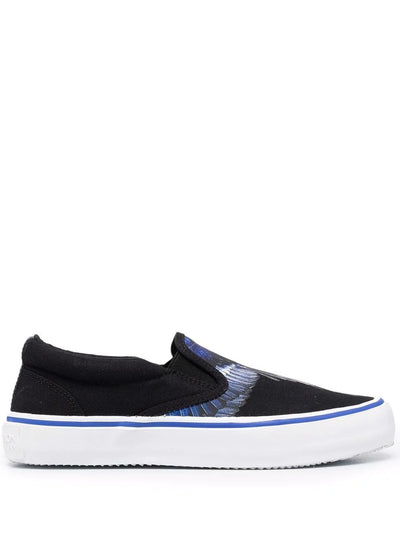 Wings-Print Slip-On Sneakers