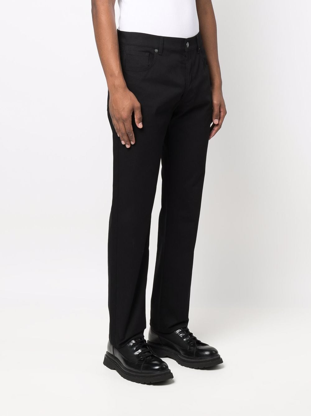 Logo-Print Straight-Leg Trousers