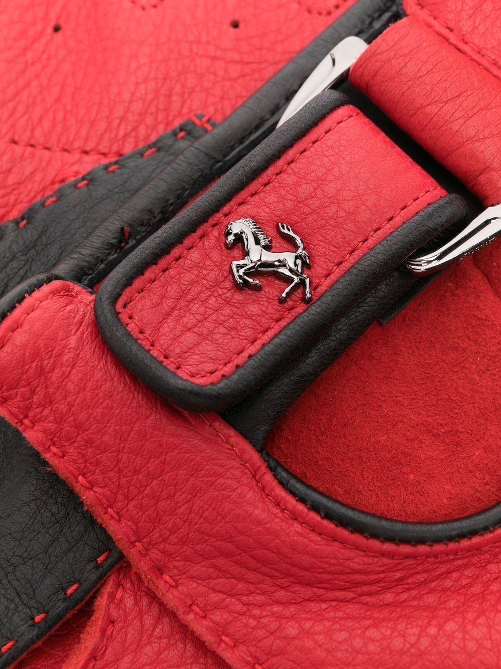 Prancing-Horse Leather Driving Gloves