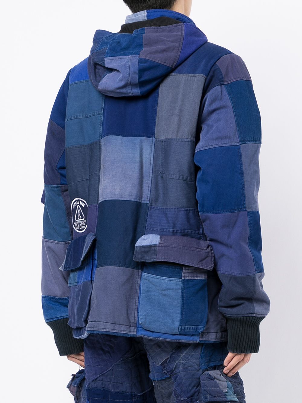 Patchwork-Design Coat