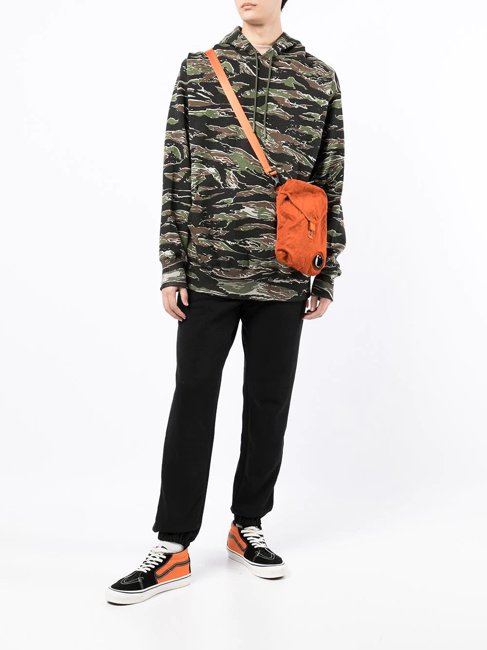 Camouflage-Print Long-Sleeve Hoodie