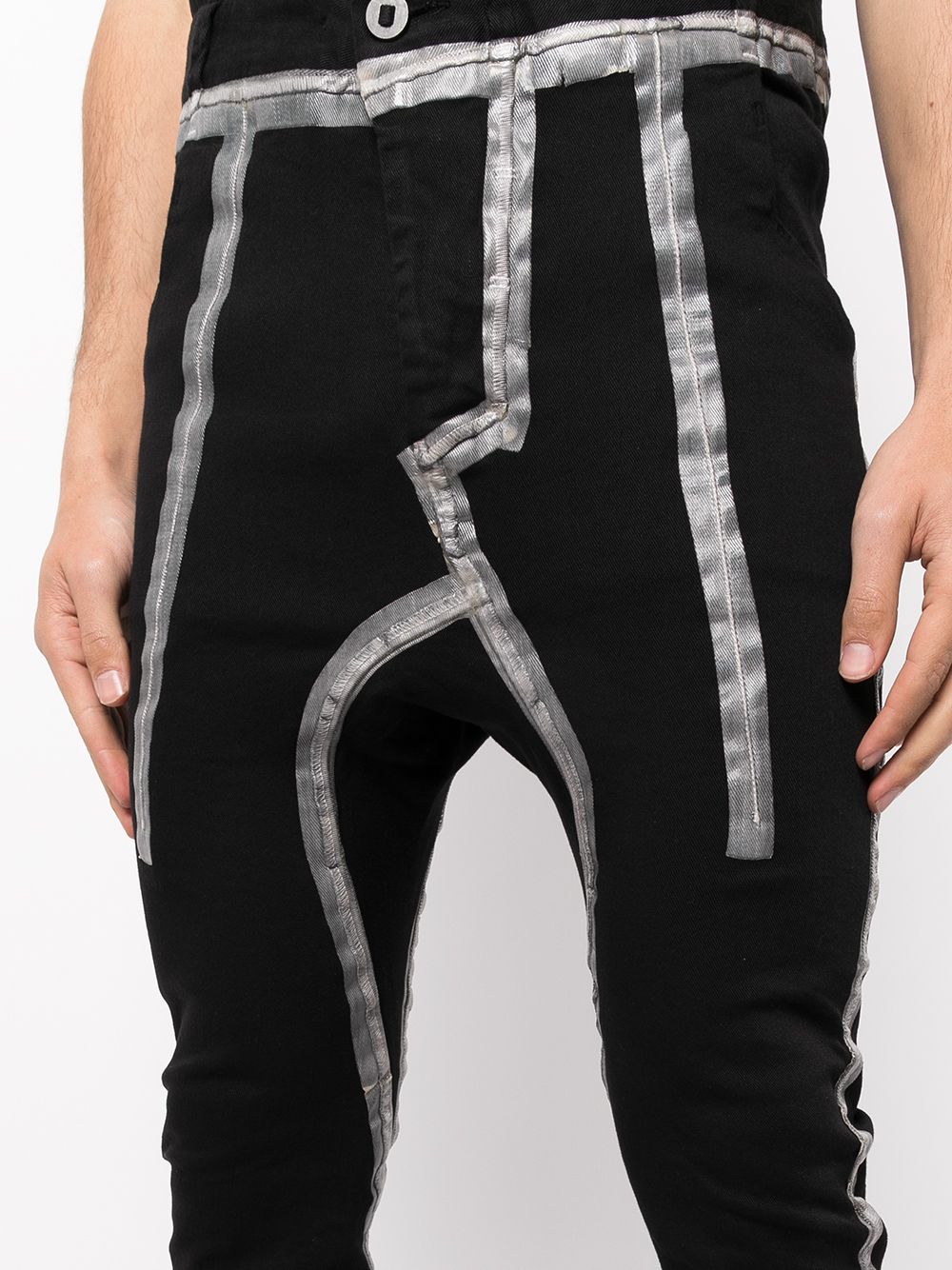 Tape Detail Skinny Trousers