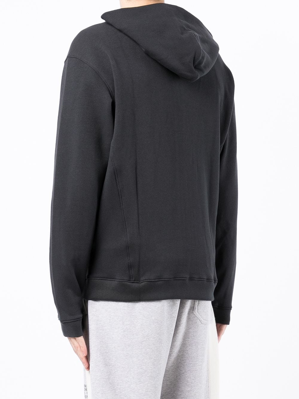 Panelled Zipped Hoodie