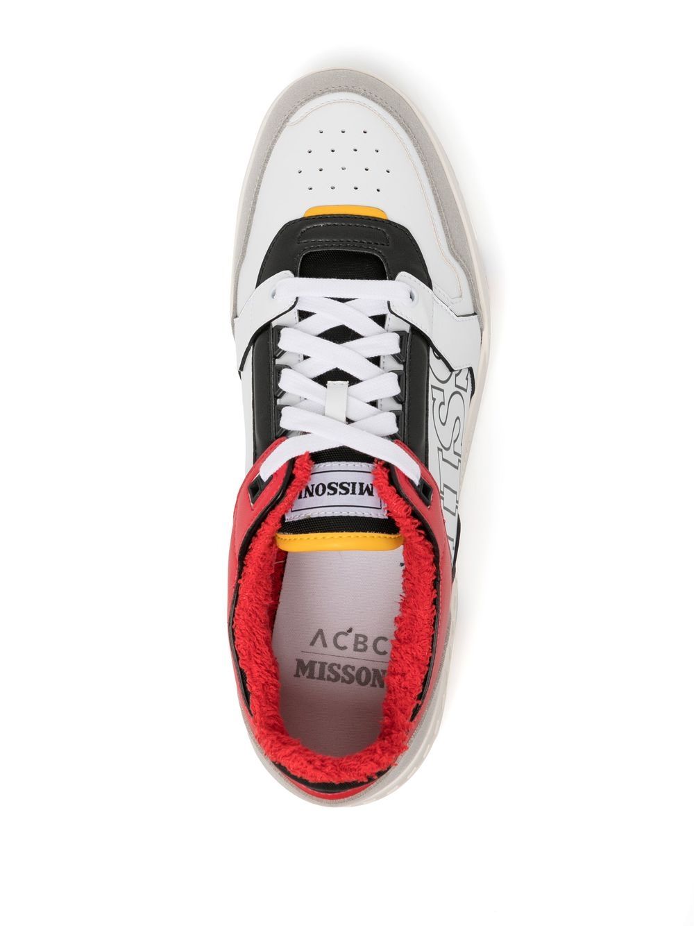 Logo-Print Leather Sneakers