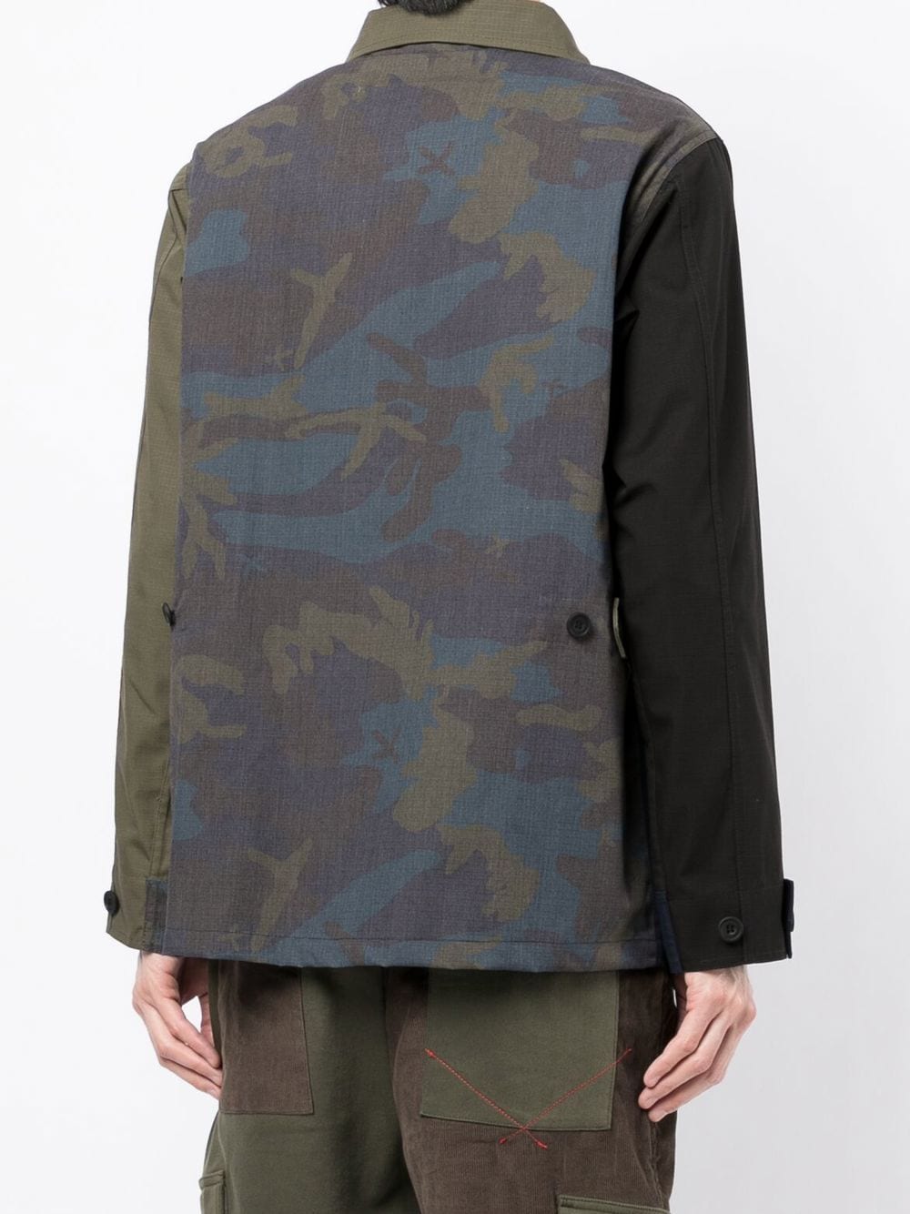 Panelled-Design Military Jacket