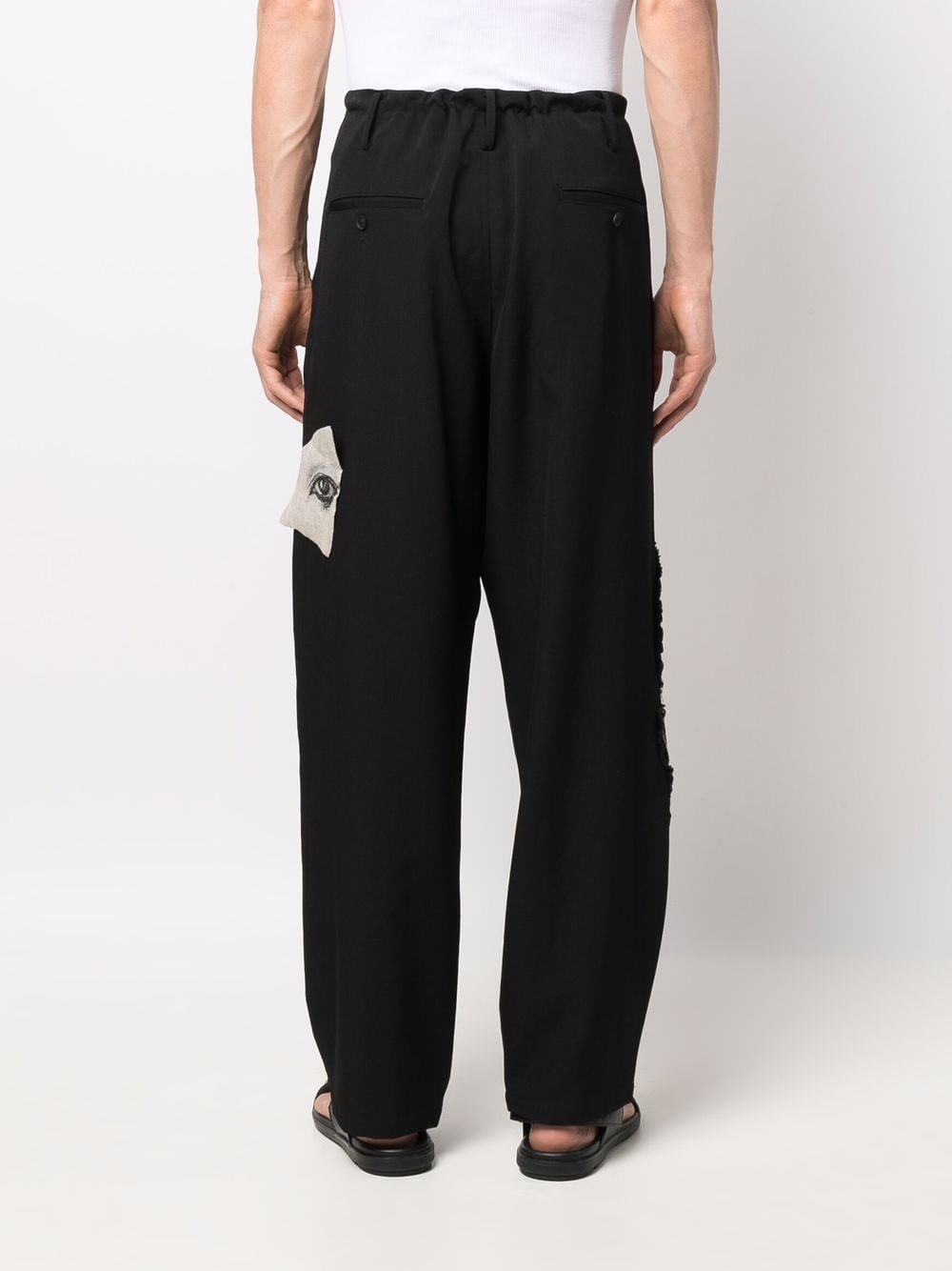 Drawstring Straight-Leg Trousers