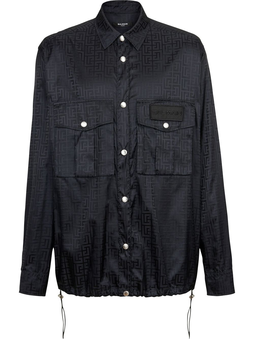 Monogram Button-Up Over Shirt